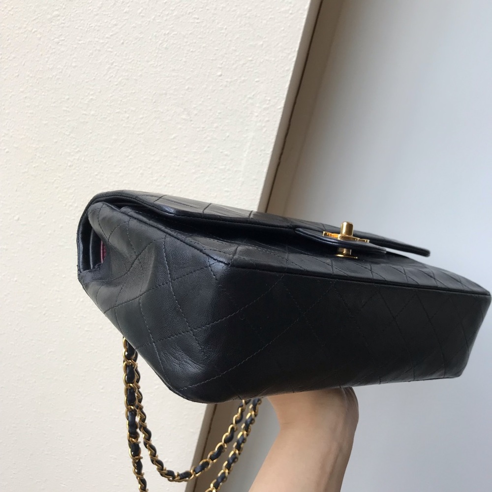 SOLD Chanel vintage medium double flap lambskin CF - Picture 3 of 8